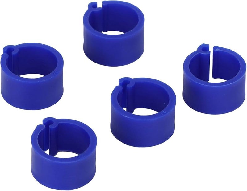 شرائط تحديد أرجل بفتحة 8 مم زرقاء 200 قطعة لمستلزمات الدواجن والطيور والحمام - Image 4